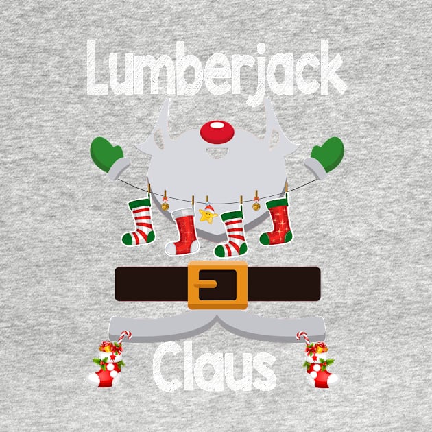 Lumberjack Claus Santa Christmas Costume Pajama by johnbbmerch